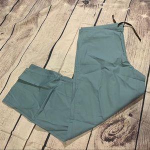 NEW LARGE DRAWSTRING SEA GREEN / BLUE SCRUB PANTS